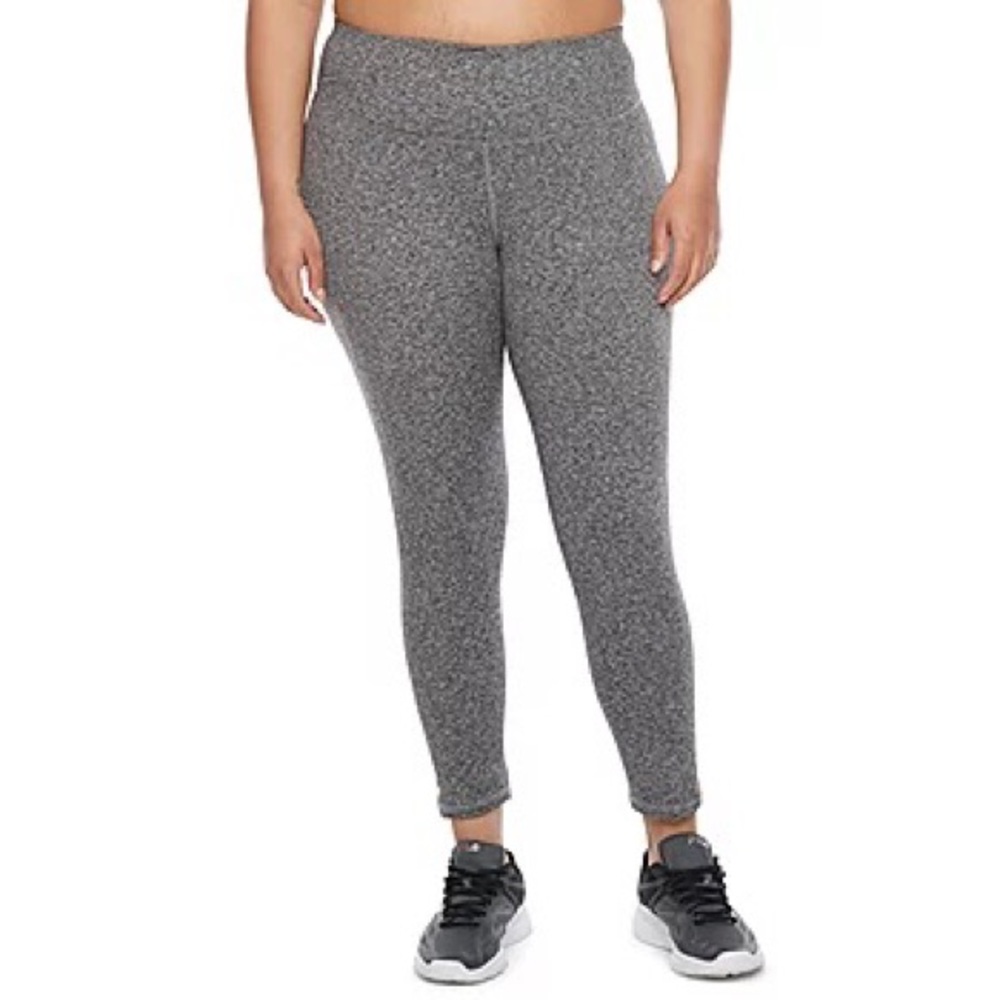 NWT Xersion High Rise 7/8 Ankle Leggings - Heather Gray - Size 0X